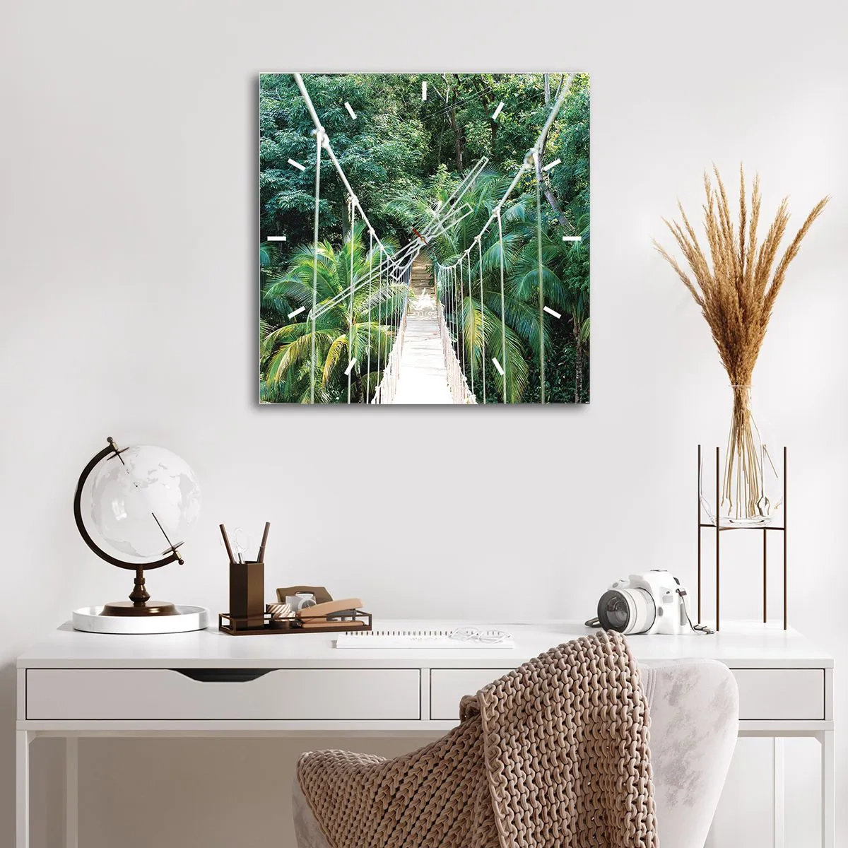 Nástenné hodiny - Welcome to the jungle! - 40x40 cm