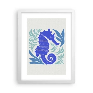 Plagát v bielom ráme - Na podvodnej lúke - 30x40 cm