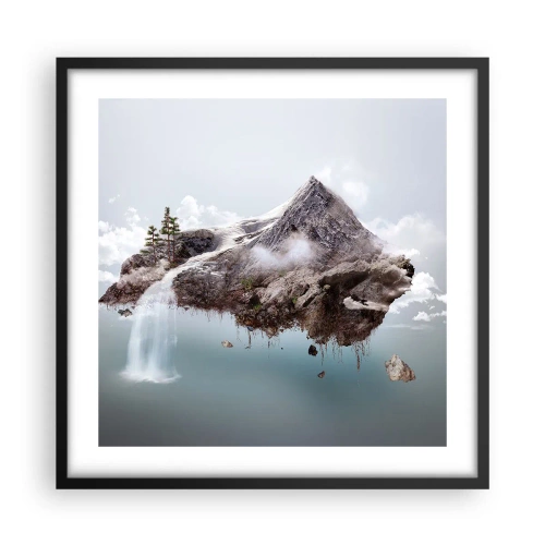 Plagát v čiernom ráme - Pohľad surrealistu - 50x50 cm