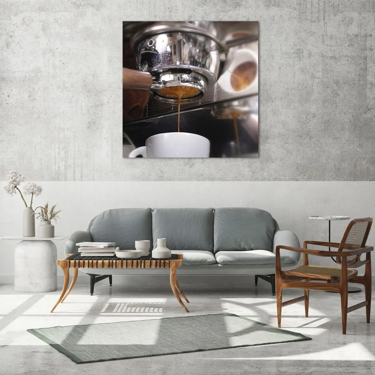 Obraz na skle - Dobrá chvíľa dňa - 70x70 cm