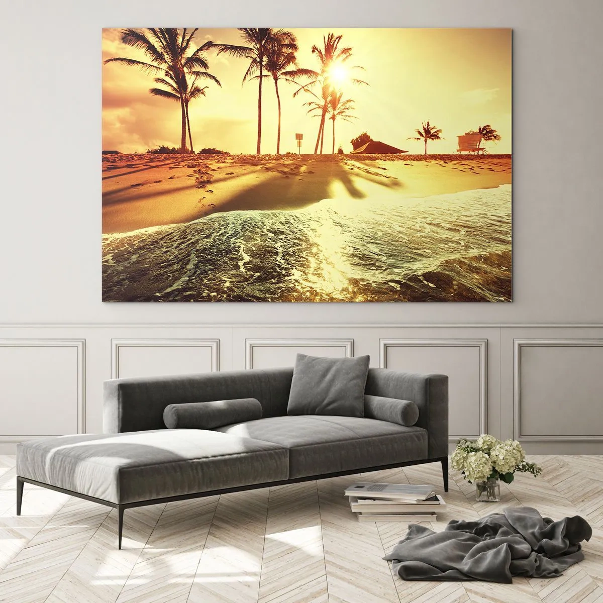 Obraz na skle - Kalifornské popoludnie - 100x70 cm