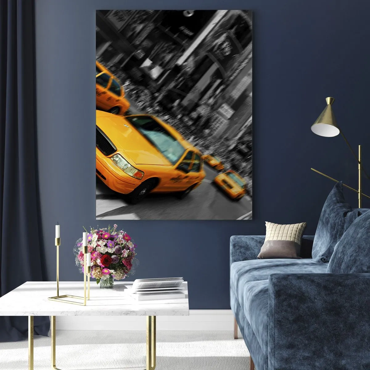 Obraz na skle - Newyorské kvapky slnka - 50x70 cm