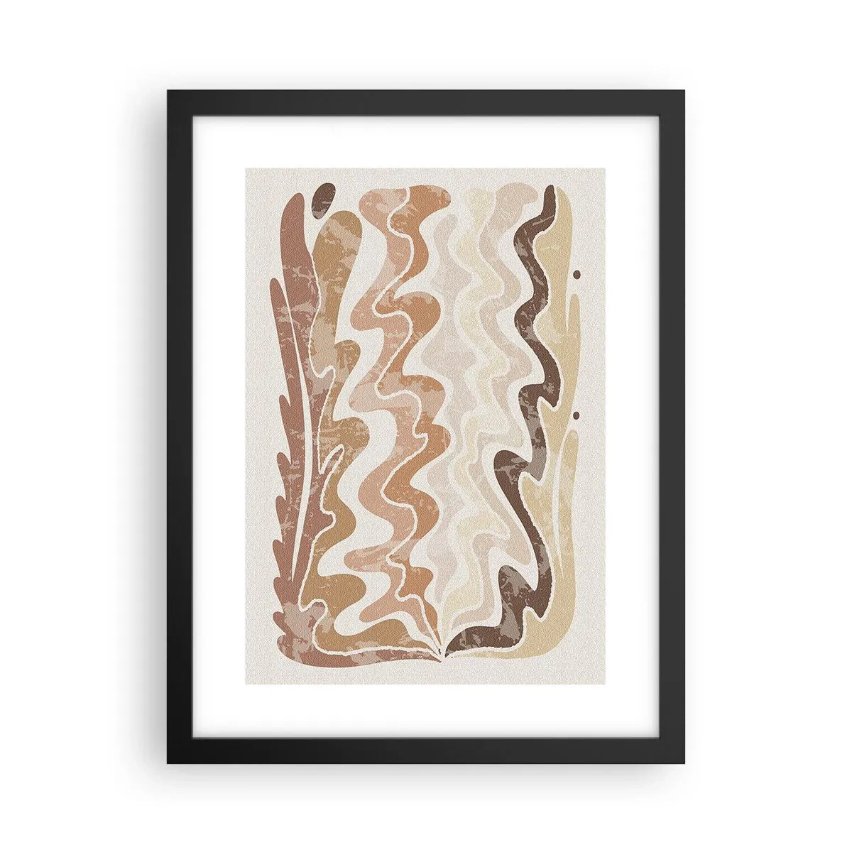 Plagát v čiernom ráme - Dobrá energia – dobré emócie - 30x40 cm