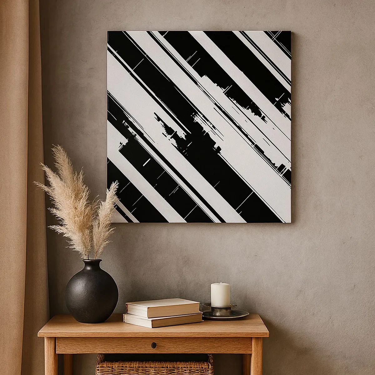 Obraz na plátne - Intenzívna a dynamická kompozícia - 30x30 cm