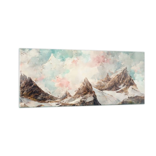 Obraz na skle - Skalné čepele - 100x40 cm