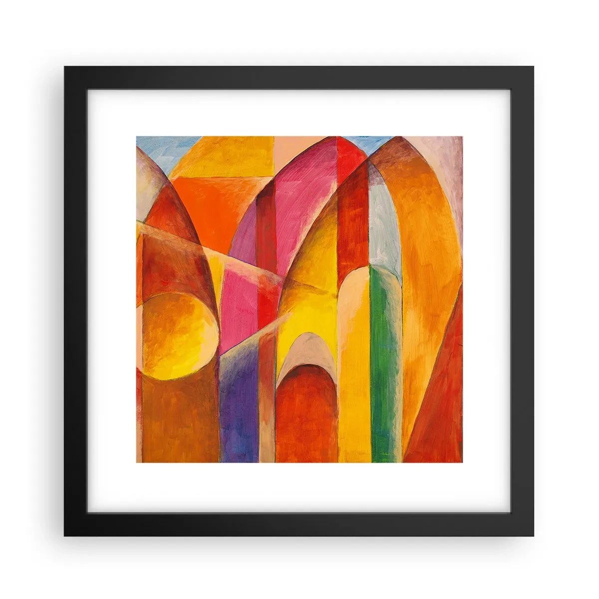Plagát v čiernom ráme - Katedrála slnka - 30x30 cm