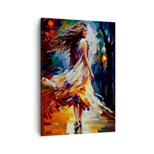 Obraz na plátne - Jesenné dievča - 50x70 cm
