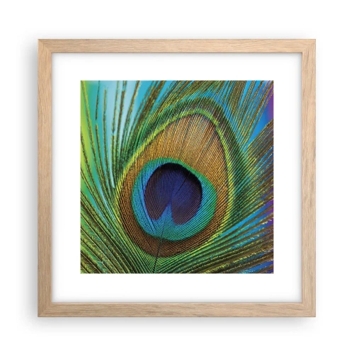 Plagát v ráme zo svetlého duba - Tvárou v tvár - 30x30 cm