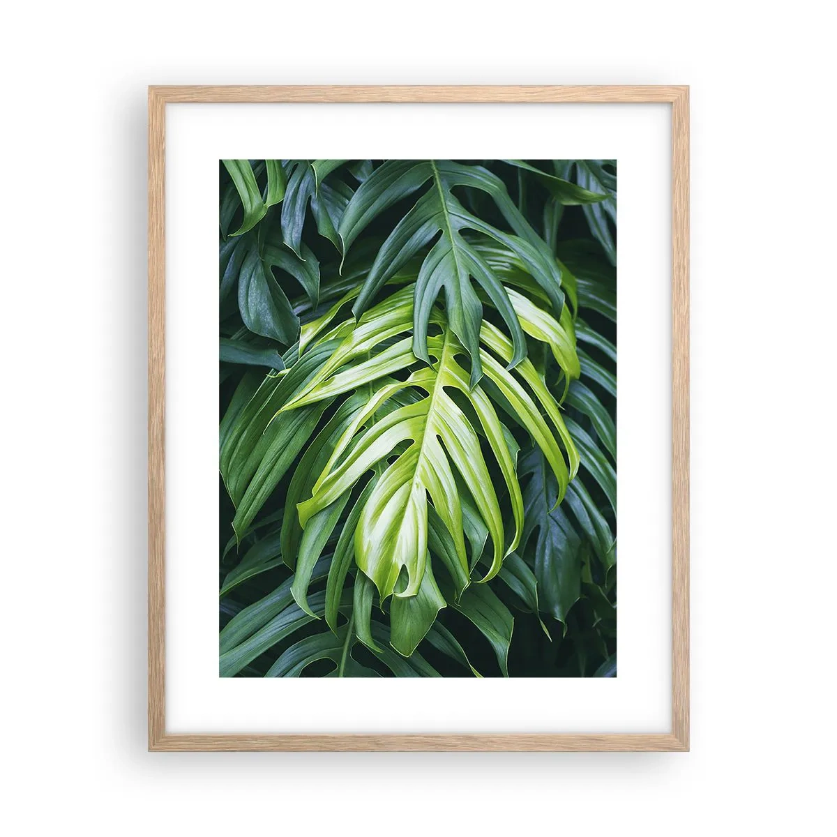 Plagát v ráme zo svetlého duba - Ponoriť sa do sviežosti - 40x50 cm