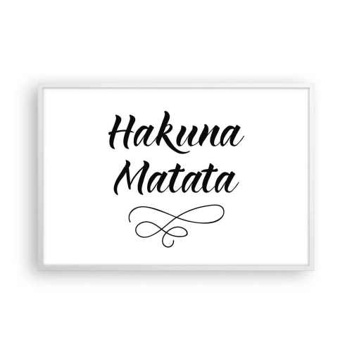 Plagát v bielom ráme - Najlepšia rada - 91x61 cm