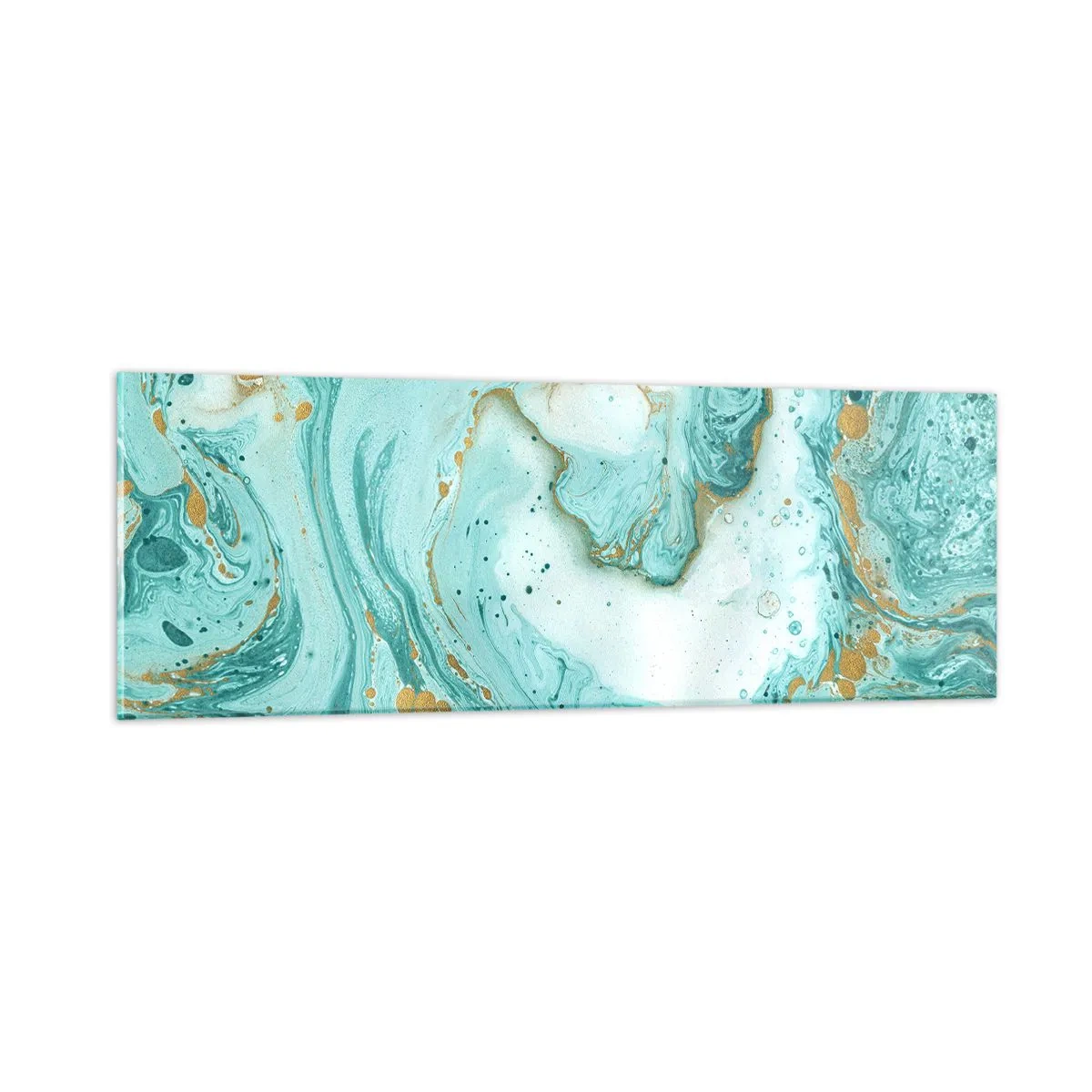 Obraz na skle - Pod veľkou vlnou z epochy Edo - 90x30 cm