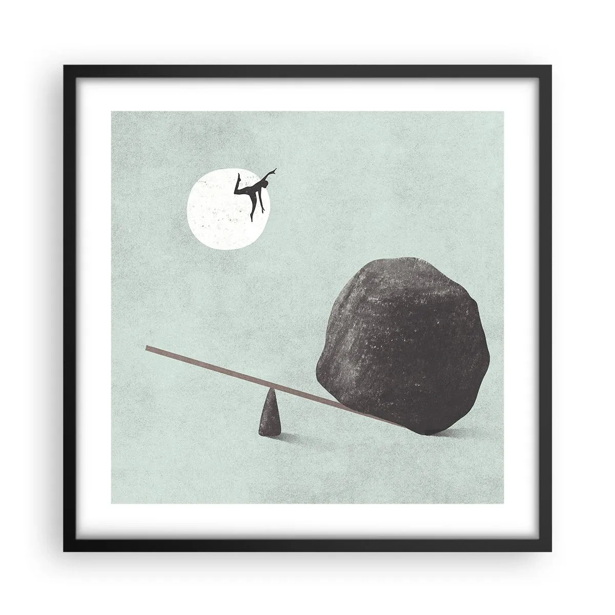 Plagát v čiernom ráme - Splnený sen - 50x50 cm