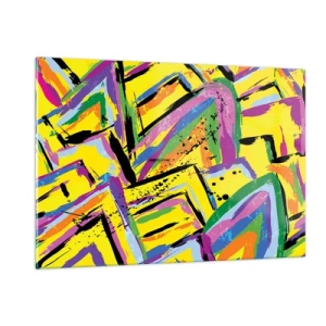 Obraz na skle - Až kričí radosťou - 120x80 cm