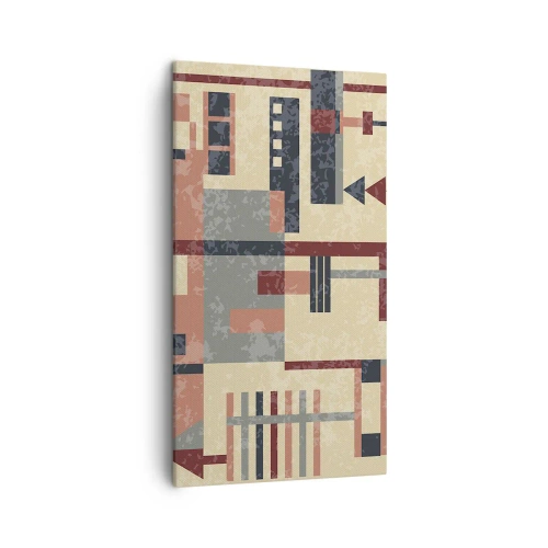 Obraz na plátne - Vodorovná a zvislá kombinácia - 45x80 cm