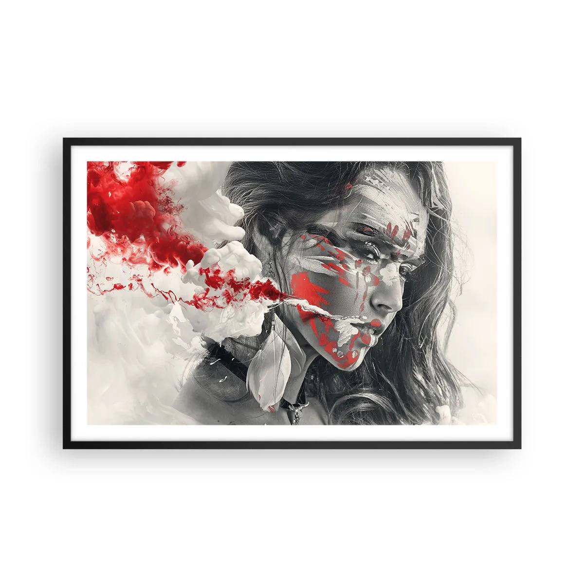 Plagát v čiernom ráme - V škárach absurdity - 91x61 cm
