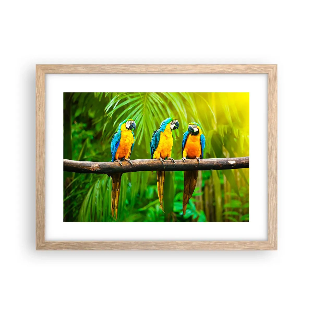 Plagát v ráme zo svetlého duba - Počula si, že ona…? - 40x30 cm