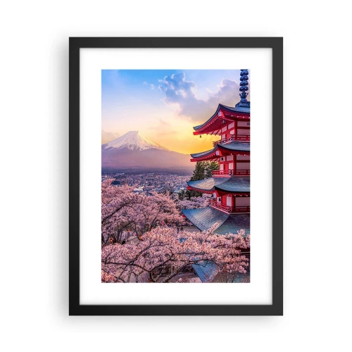 Plagát v čiernom ráme - Podstata japonského ducha - 30x40 cm