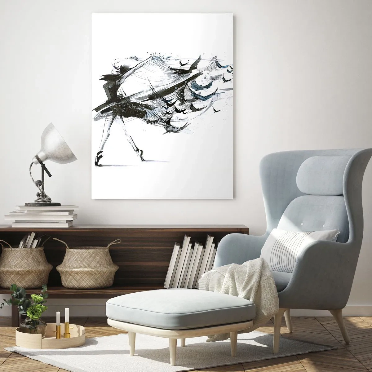 Obraz na skle - Mágia hudby uvoľňuje od kúzla - 50x70 cm