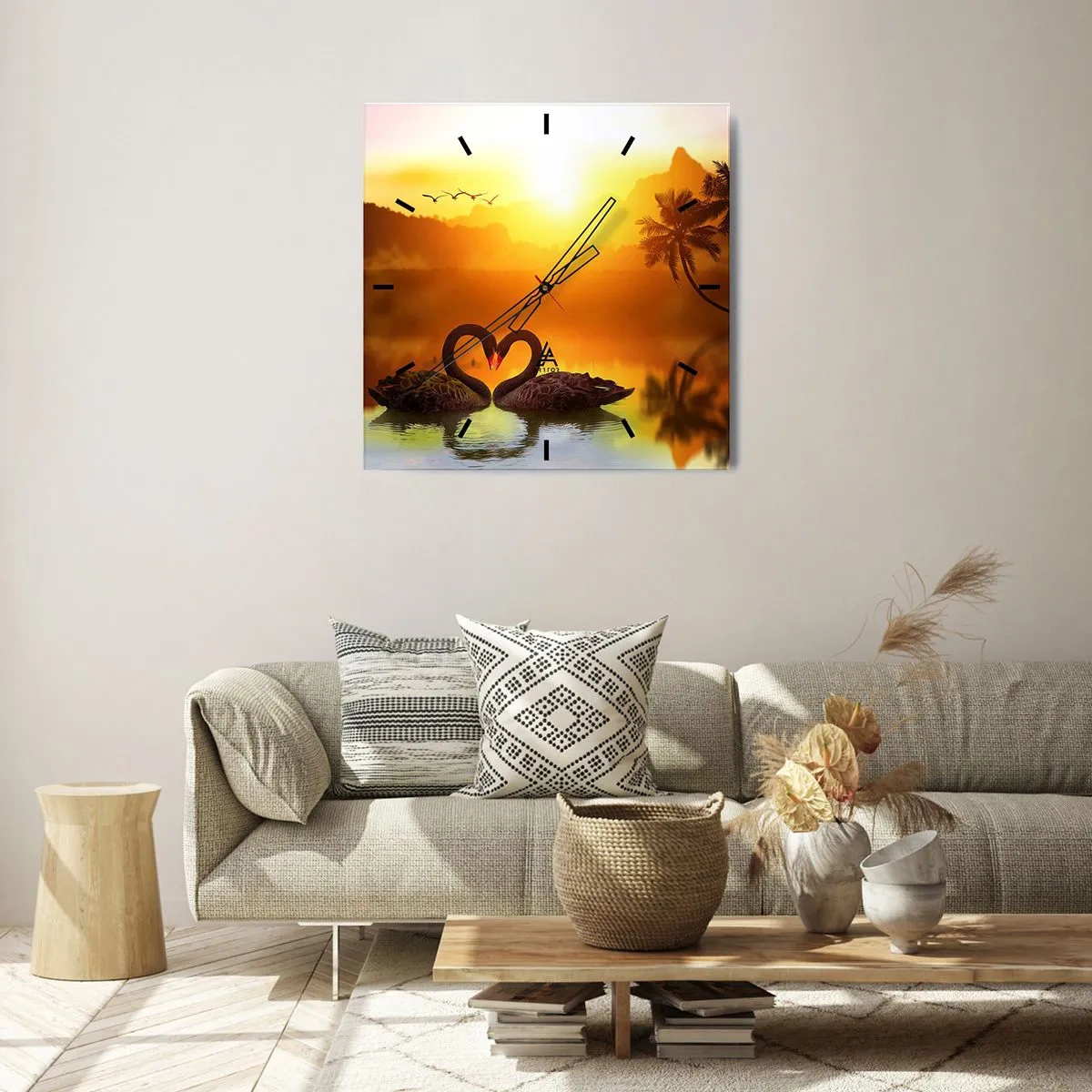 Nástenné hodiny - Všetko do páru - 40x40 cm