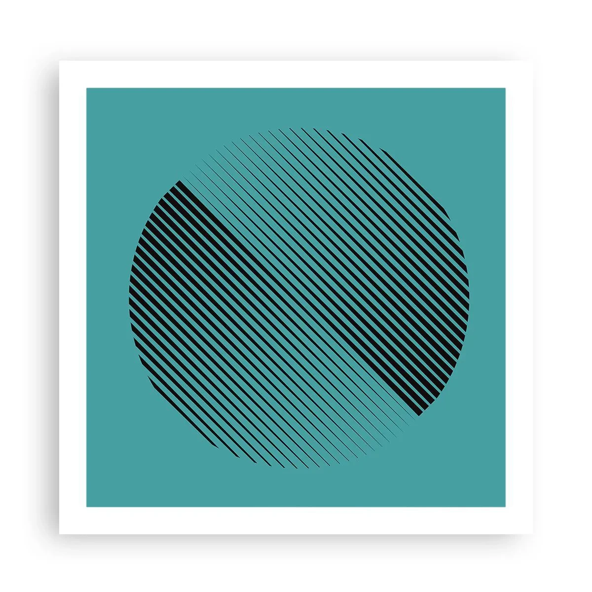 Plagát - Kruh – geometrická variácia - 60x60 cm