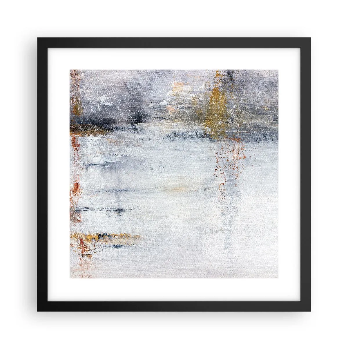 Plagát v čiernom ráme - Za závojom vzduchu - 40x40 cm