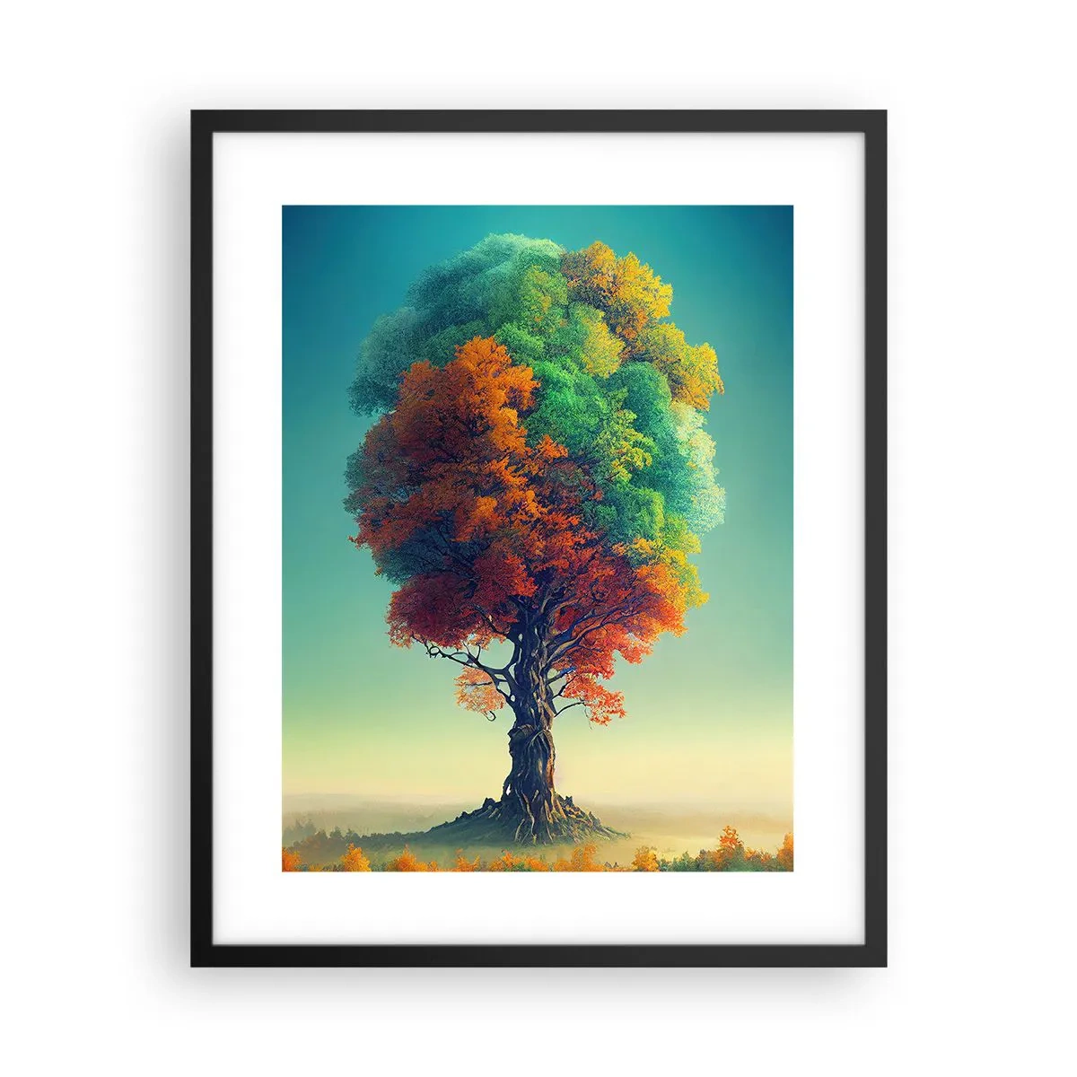 Plagát v čiernom ráme - Dub – otec prírody - 40x50 cm