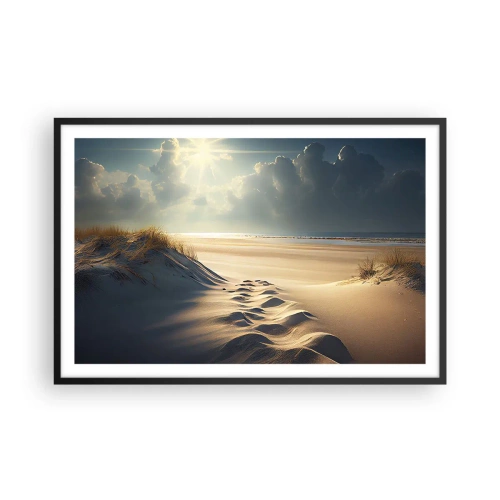 Plagát v čiernom ráme - Upokojujúca krajina - 91x61 cm