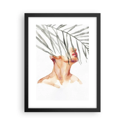 Plagát v čiernom ráme - Vnímať tep trópov - 30x40 cm