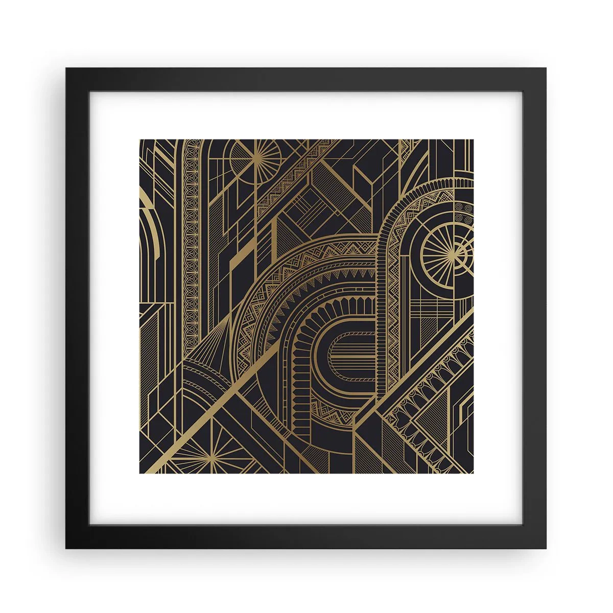 Plagát v čiernom ráme - Koncepty, nápady, plány - 30x30 cm