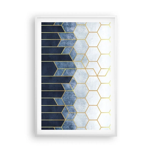 Plagát v bielom ráme - Kompozícia v synkopickom rytme - 61x91 cm