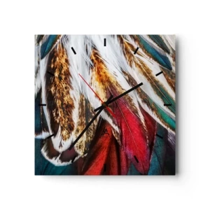 Nástenné hodiny - Tajomstvo letu - 30x30 cm