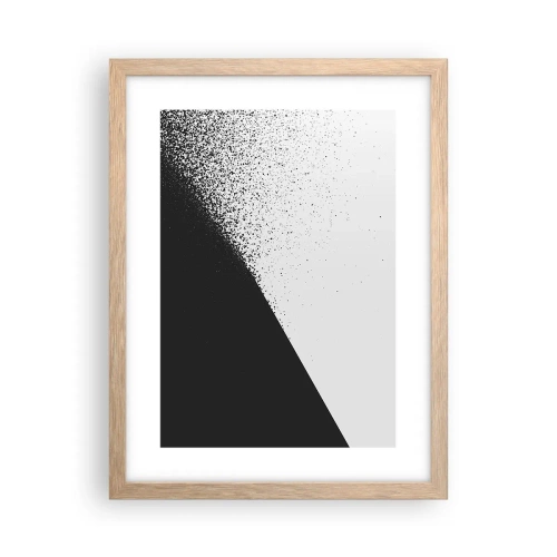 Plagát v ráme zo svetlého duba - Rýchlejšie a rýchlejšie, viac a viac - 30x40 cm