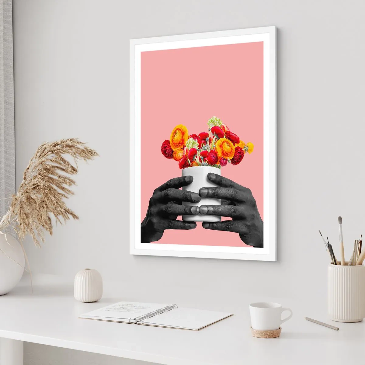 Plagát v bielom ráme - Apoteóza života - 70x100 cm