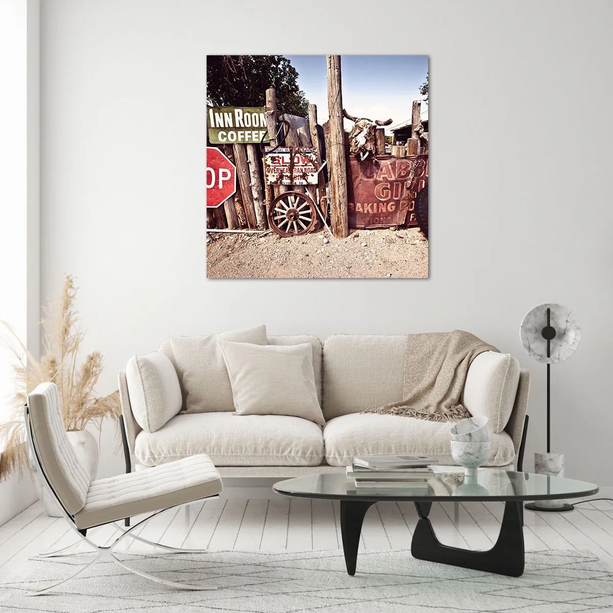 Obraz na skle - A čas sa zastavil - 60x60 cm