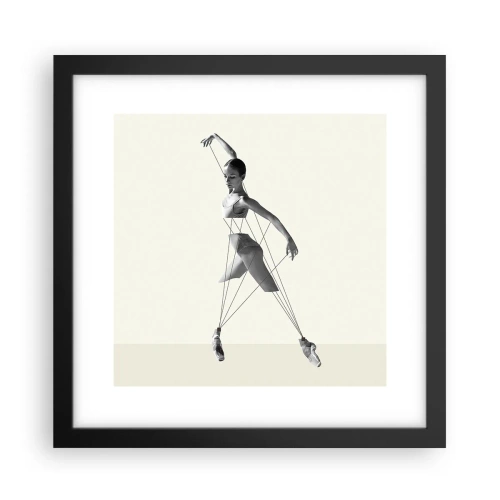 Plagát v čiernom ráme - V divadle sveta - 30x30 cm