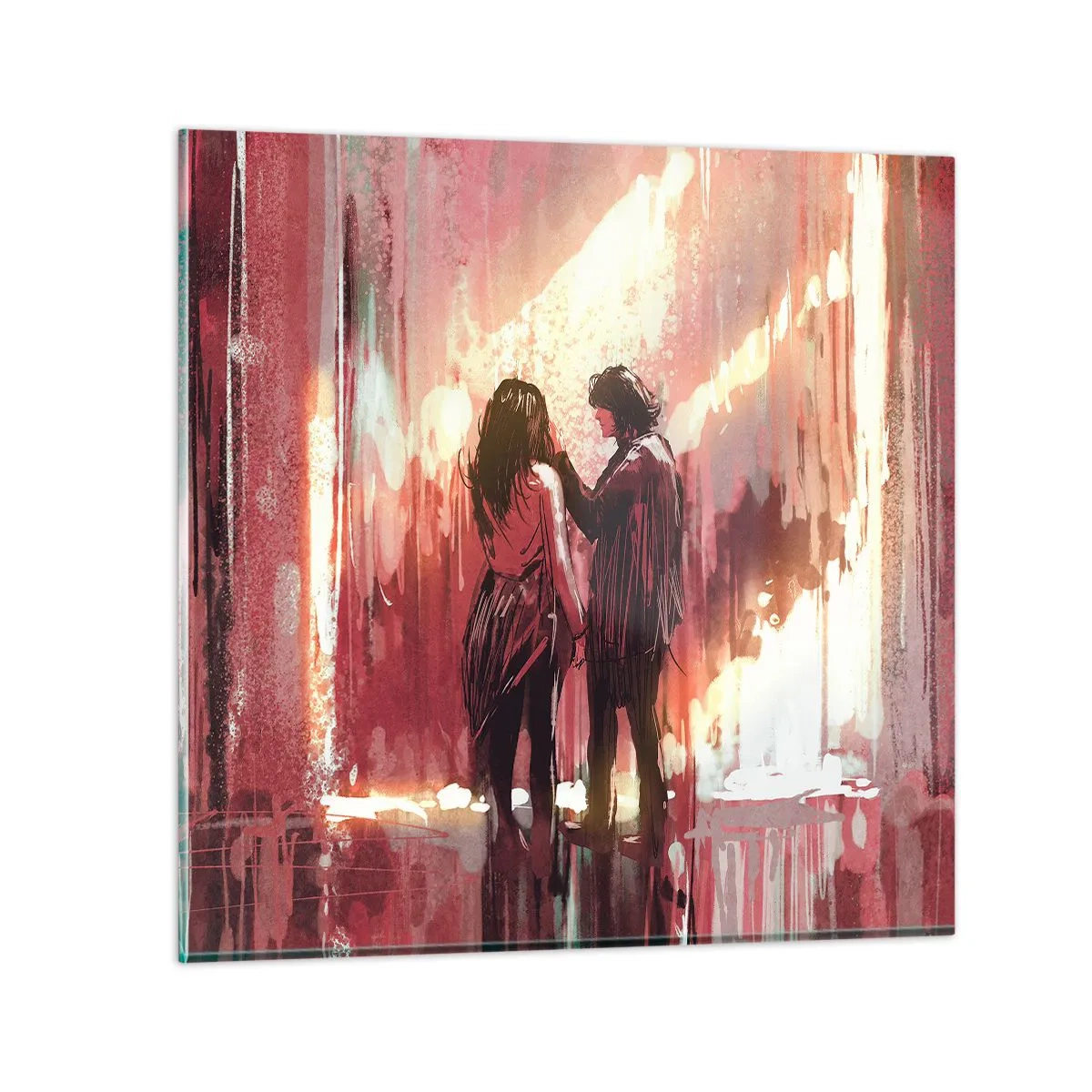Obraz na skle - Večný príbeh lásky - 60x60 cm