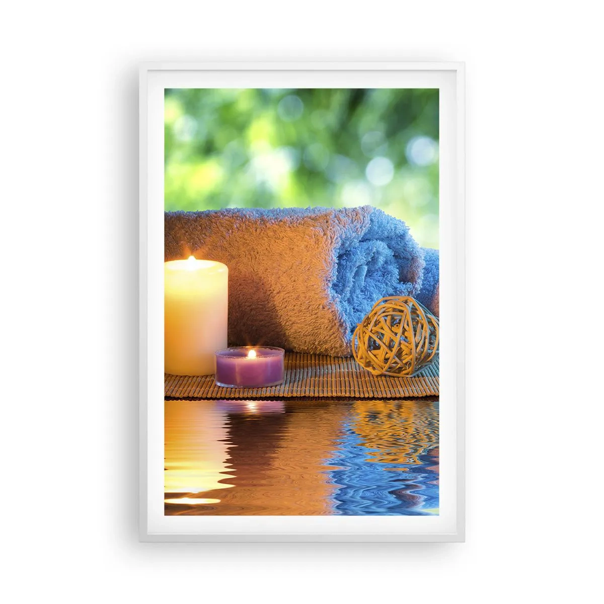 Plagát v bielom ráme - Čas pre telo - 61x91 cm