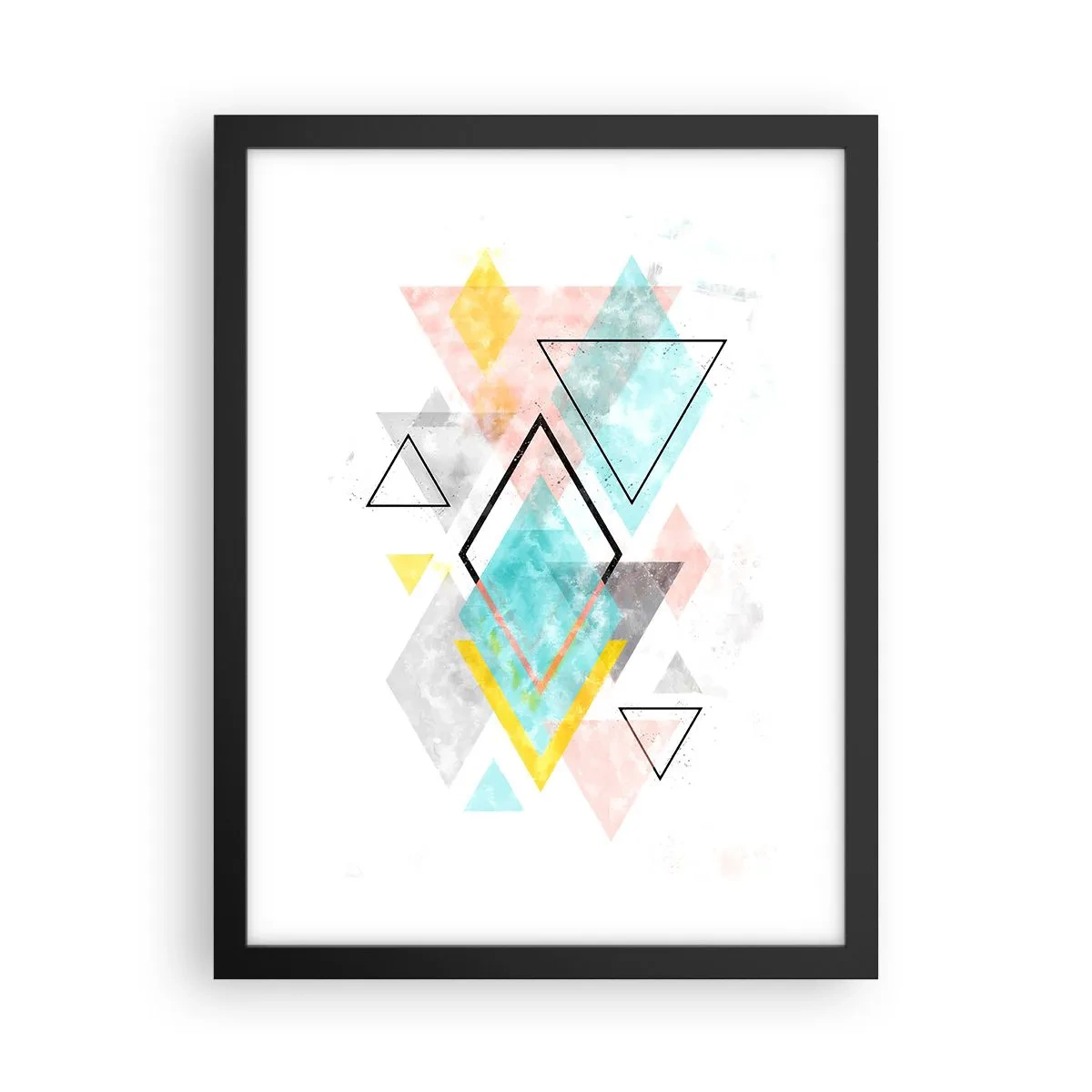 Plagát v čiernom ráme - Geometrická hračka - 30x40 cm