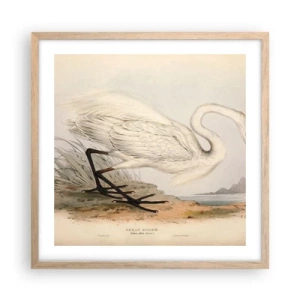 Plagát v ráme zo svetlého duba - Pani rákosín - 50x50 cm