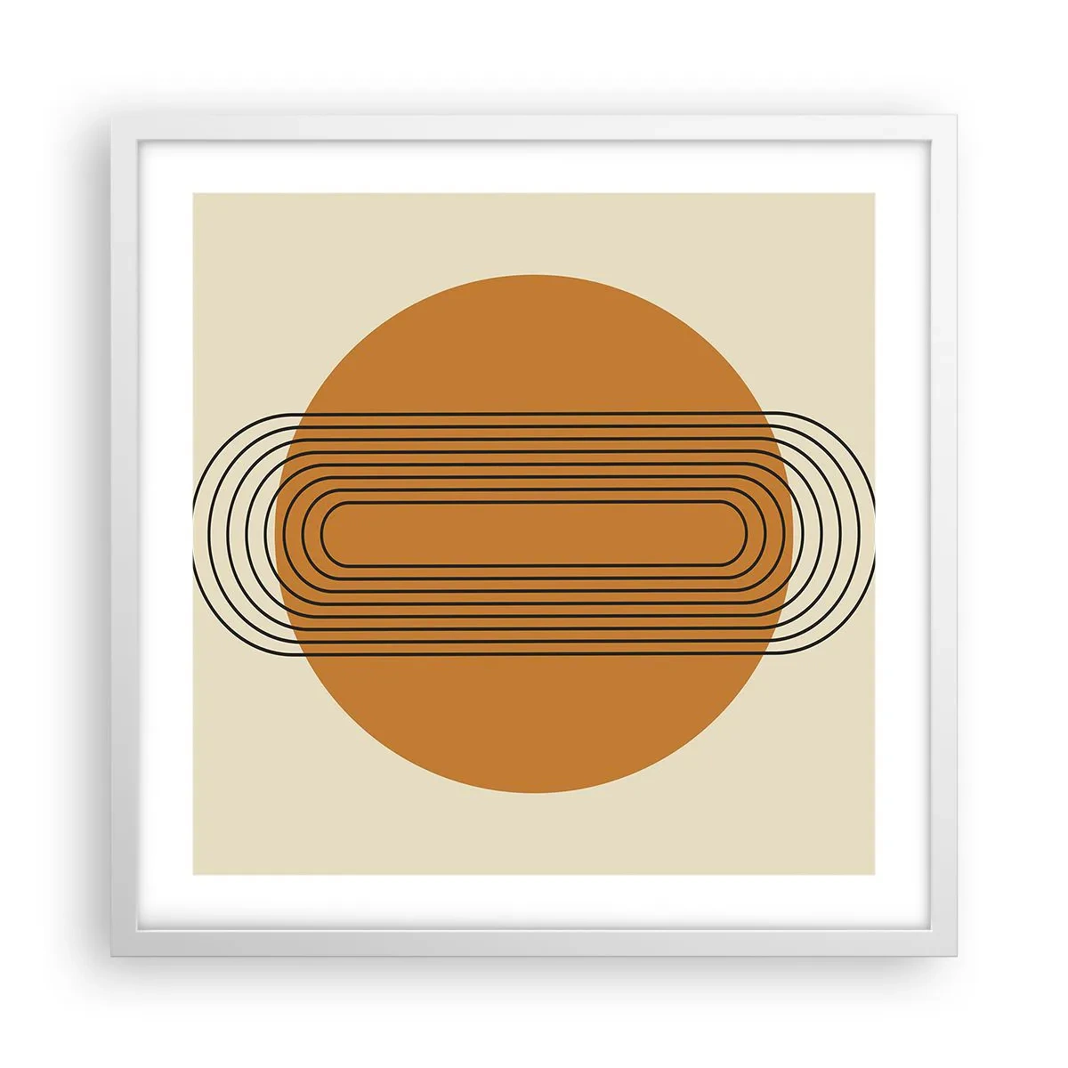 Plagát v bielom ráme - Dokonalý plán - 50x50 cm