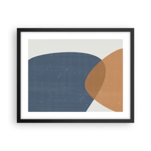 Plagát v čiernom ráme - Ovály a vplyvy - 50x40 cm