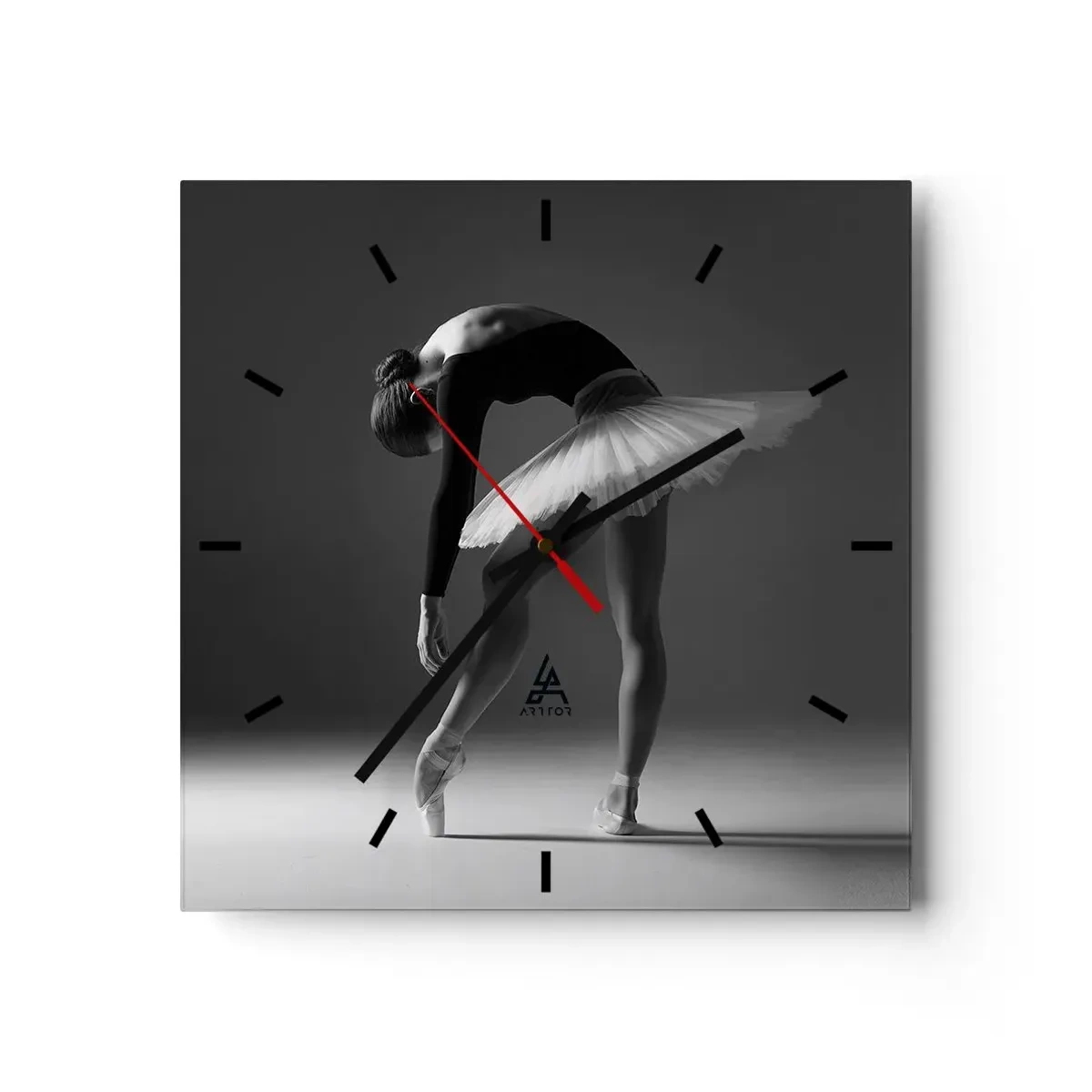 Nástenné hodiny - Bella ballerina - 30x30 cm