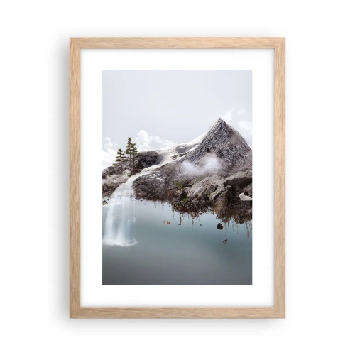 Plagát v ráme zo svetlého duba - Pohľad surrealistu - 30x40 cm