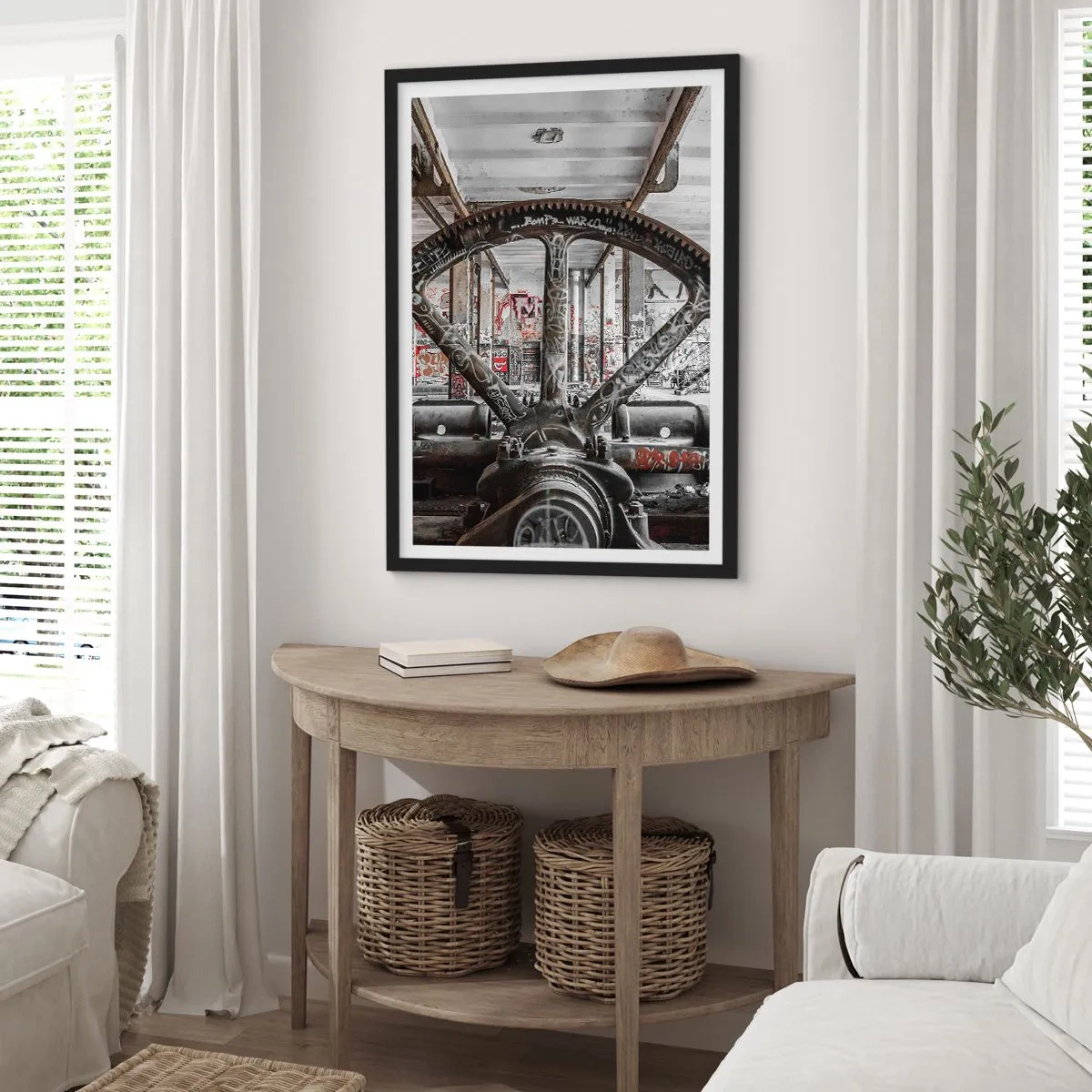 Plagát v čiernom ráme - Tajný život továrne - 61x91 cm