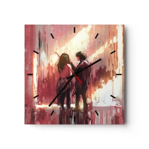 Nástenné hodiny - Večný príbeh lásky - 30x30 cm