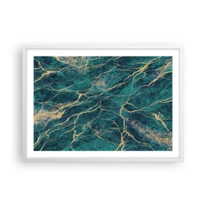 Plagát v bielom ráme - Zlatá žila - 70x50 cm