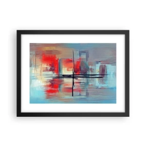 Plagát v čiernom ráme - Krajina v neznámej dimenzii - 40x30 cm