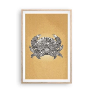 Plagát v ráme zo svetlého duba - Príbehy pána Kraba - 61x91 cm