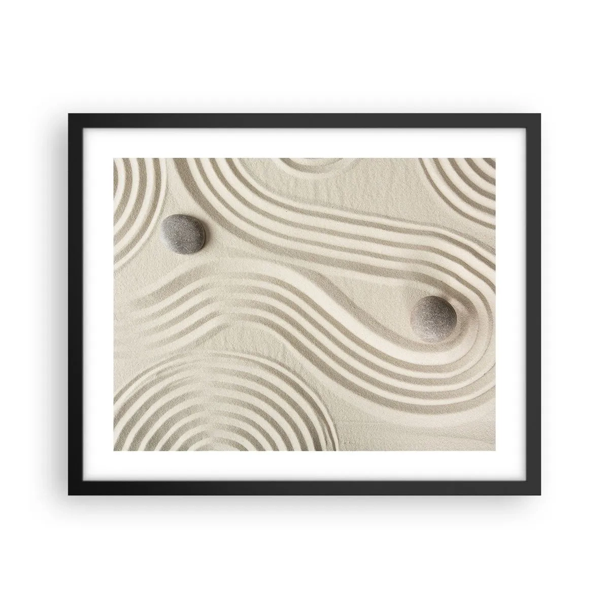 Plagát v čiernom ráme - Dotyk tepla - 50x40 cm