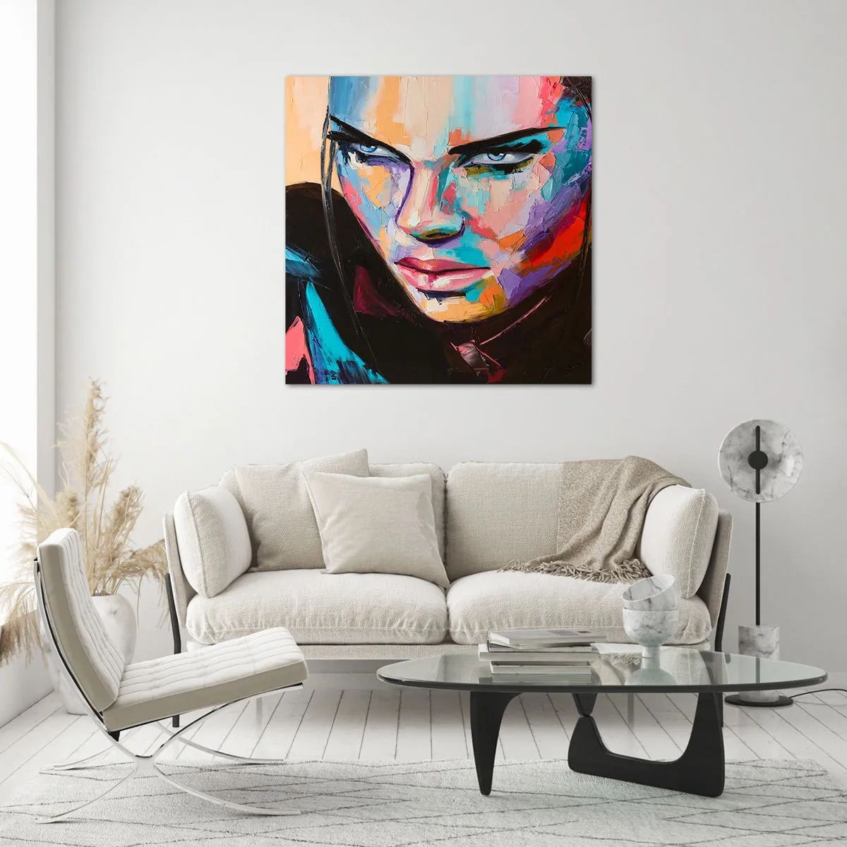 Obraz na skle - Divokosť v srdci - 50x50 cm